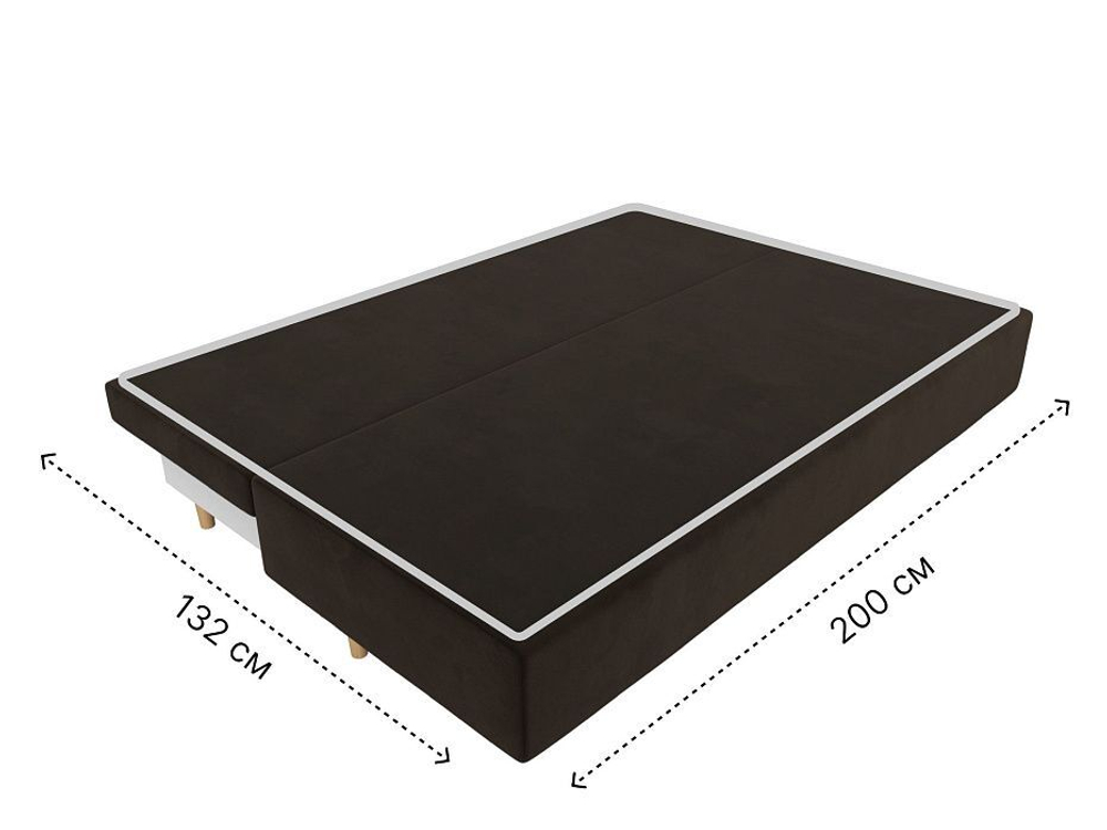 Диван прямой Лига-033 МИКРОВЕЛЬВЕТ Коричневый