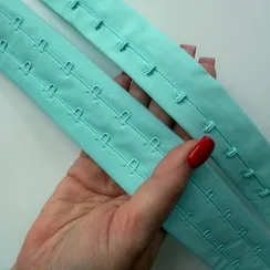 Крючки на ленте двухрядные ментол