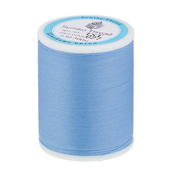 Нитки для трикотажных тканей SumikoThread 300 м, (328 ярд), 027 голубой
