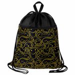 Мешок для обуви BRAUBERG БОЛЬШОЙ, с ручкой, карман на молнии, сетка, 49х41 см, "Smiles", 272403