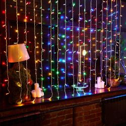 ULD-C2030-240-TWK MULTI IP67 Занавес светодиодный с эффектом мерцания. 3х2м. Соединяемый. 240 светодиодов. Разноцветный свет. Провод белый. TM Uniel.