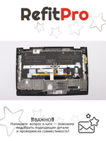 Верхняя панель с клавиатурой (топкейс) для ноутбука Lenovo ThinkPad X1 Yoga 2nd Gen FingerPrint, черная, с подсветкой, раскладка - казахская (01HY821)