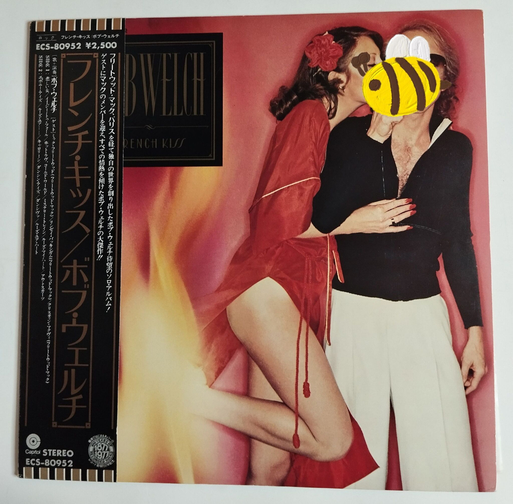 Винтажная виниловая пластинка LP Bob Welch French Kiss (Japan 1977) (Obi)