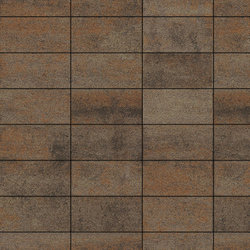 Тротуарная плитка ПРЯМОУГОЛЬНИК 300х150 мм - Листопад гладкий Клен