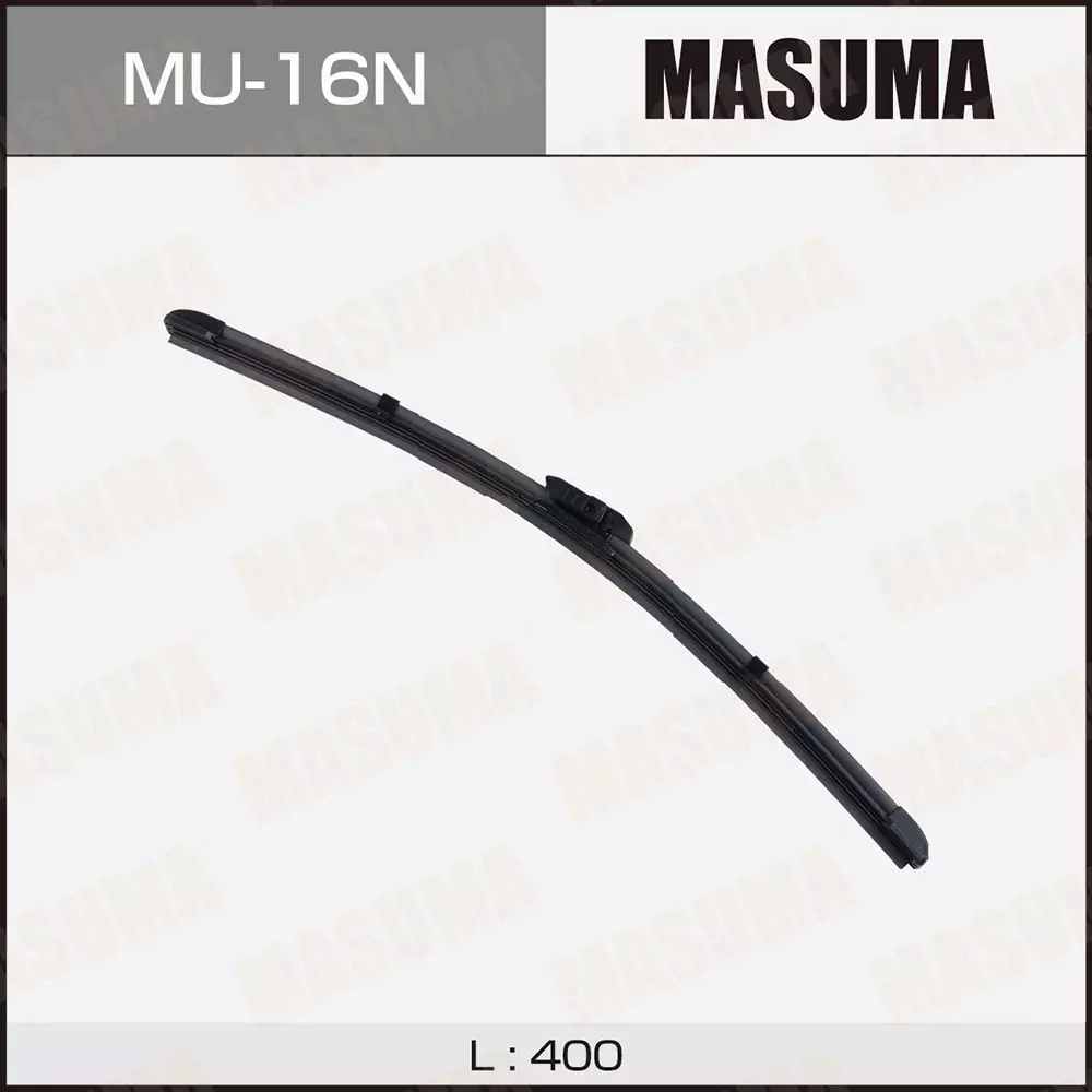 Щётка стеклоочистителя Masuma, 400 мм (16"), бескаркасная, крепление VATL 5.1