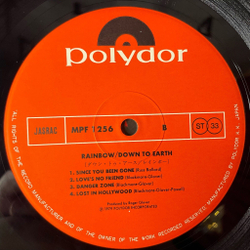 Винтажная виниловая пластинка LP Rainbow Down To Earth (Japan 1979) (Obi) Eyes Of The World