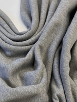 Трикотаж футер хлопковый с начесом Christian Dior серый