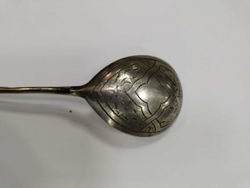 Ложка чайная. серебро. Царская Россия. 84 ПР.