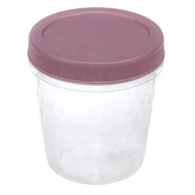 Банка для продуктов Ролл 0,5л Микс (разноцветный) 95x95x105 мм