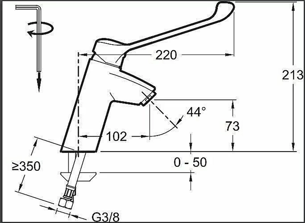 Cмеситель для раковины Jacob Delafon EASY E18162-CP
