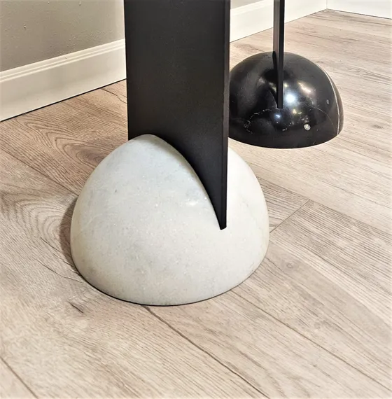 Комплект из 2 столиков 4469, металл, стекло, мрамор