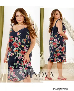 Платье 2290-темно-синий Minova