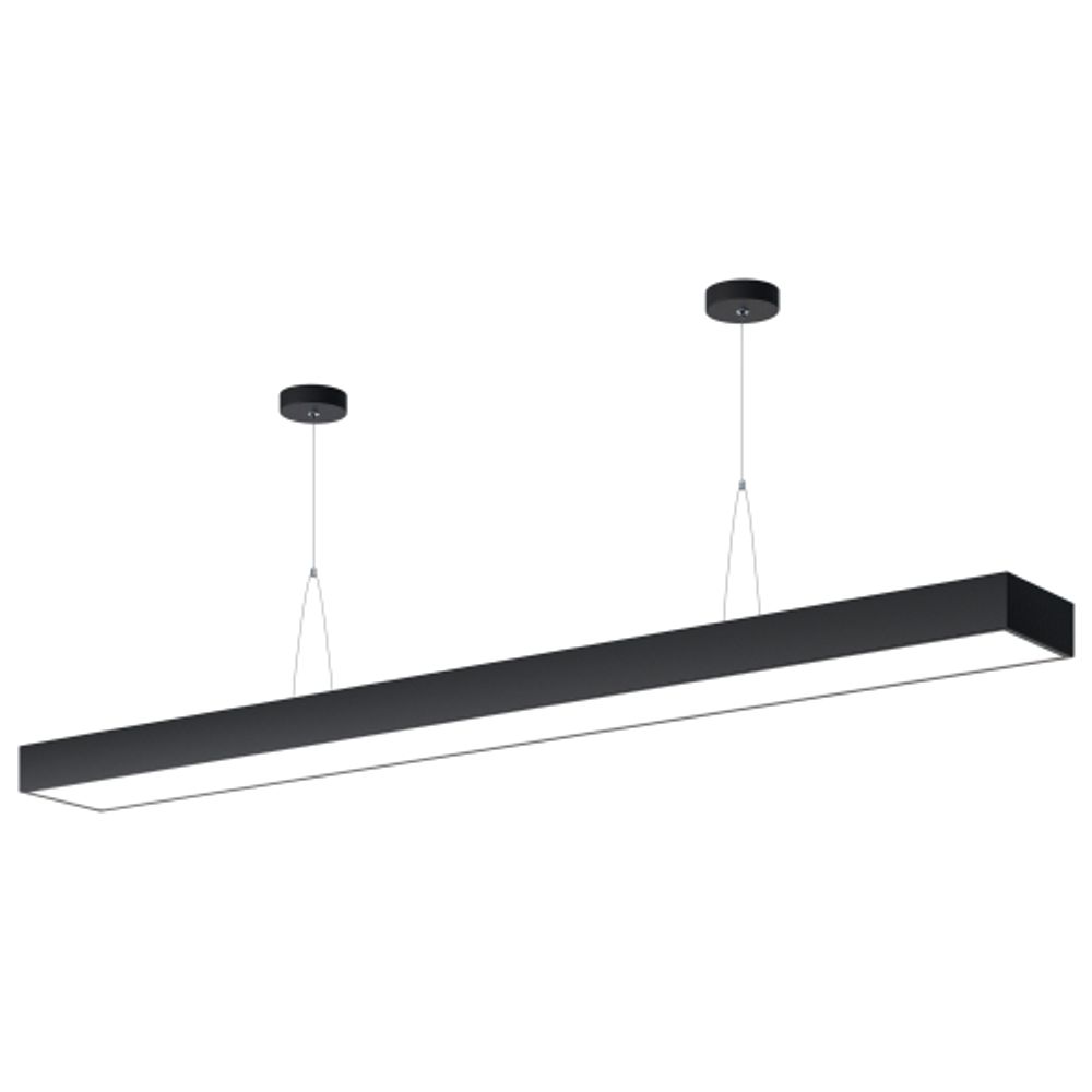 Светильник LED ЭРА Geometria SPO-114-B-40K-036 Block 36Вт 4000К 3000Лм IP40 1200*130*50 черный подвесной драйвер внутри | Декоративные светильники Geometria
