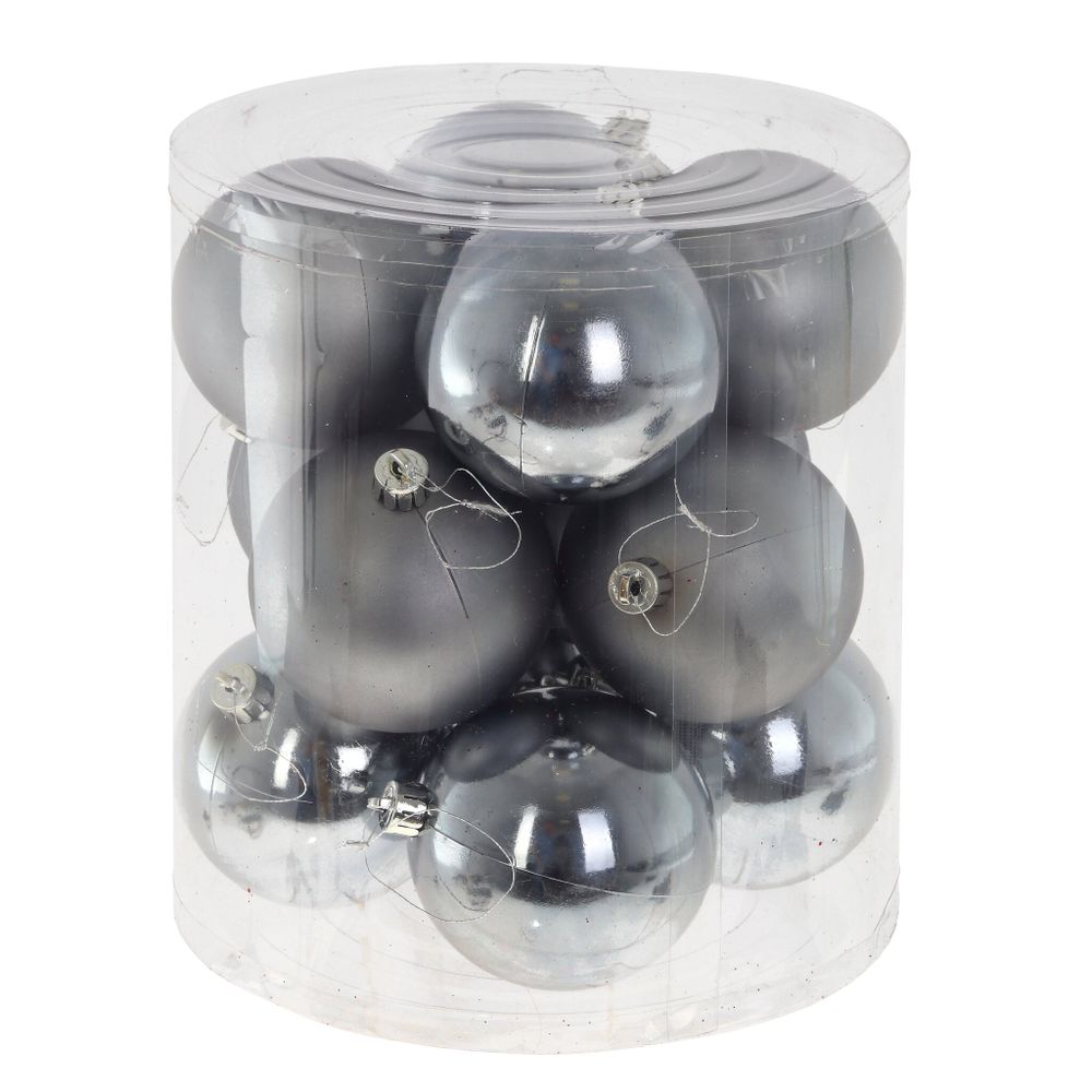 GAEM Набор из 12шт Украшение новогоднее "Шар", D 8 см, L19 W19 H21 см