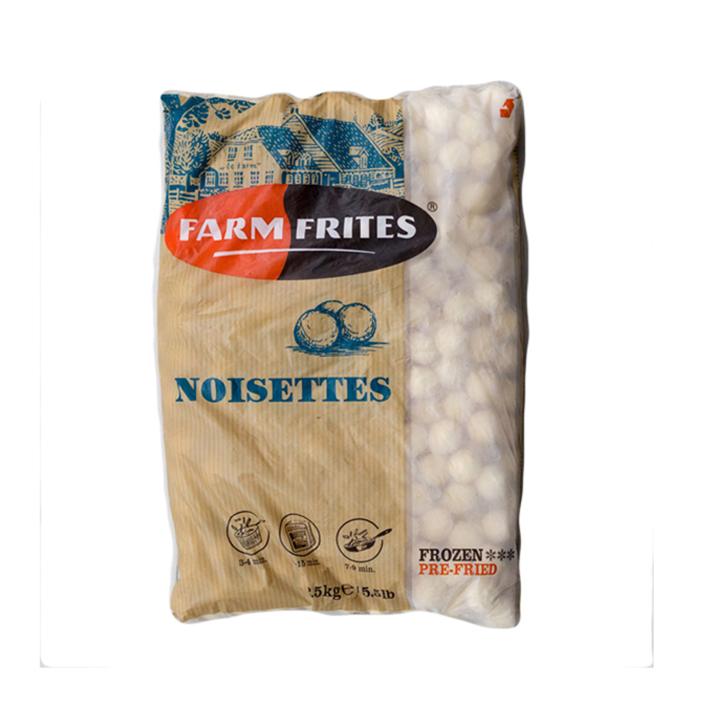 Картофельные шарики «Noisettes», 2.5 кг, Farm Frites, Нидерланды