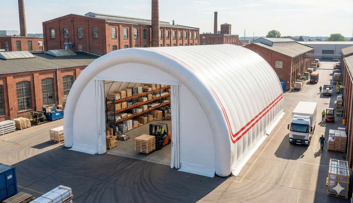 Пневмоангары для сырья: быстрое решение для расширения складов в нестабильные времена