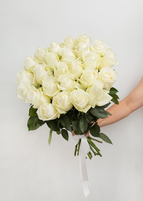 Букет из белых роз #25