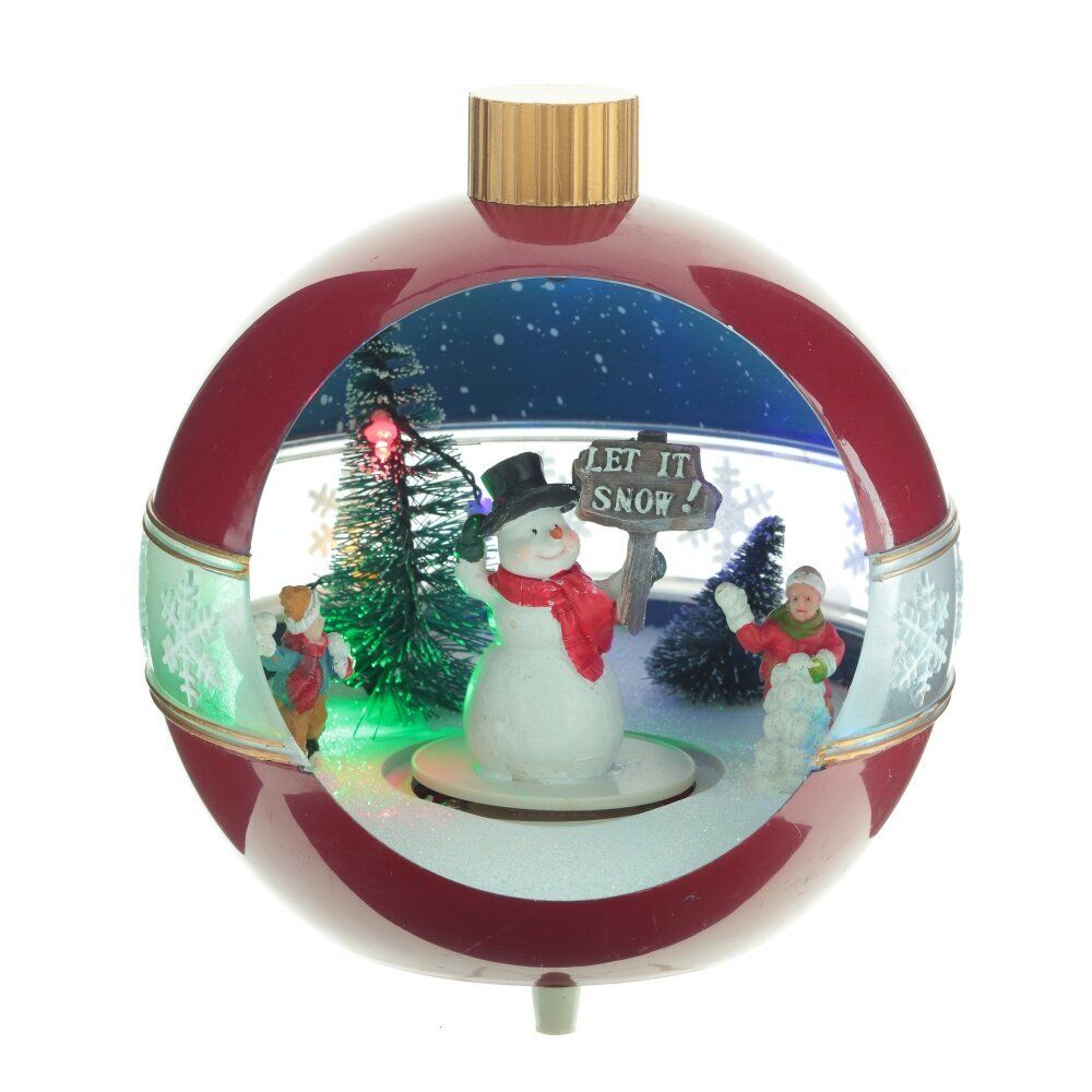 GAEM Фигурка декоративная "Рождество" (4 мелодии, подсвет, движ, 3xAA н/п, +USB), L17 W15 H1