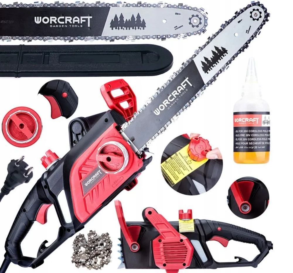 Бензопила электрическая Worcraft GC22-16E 2200 Вт