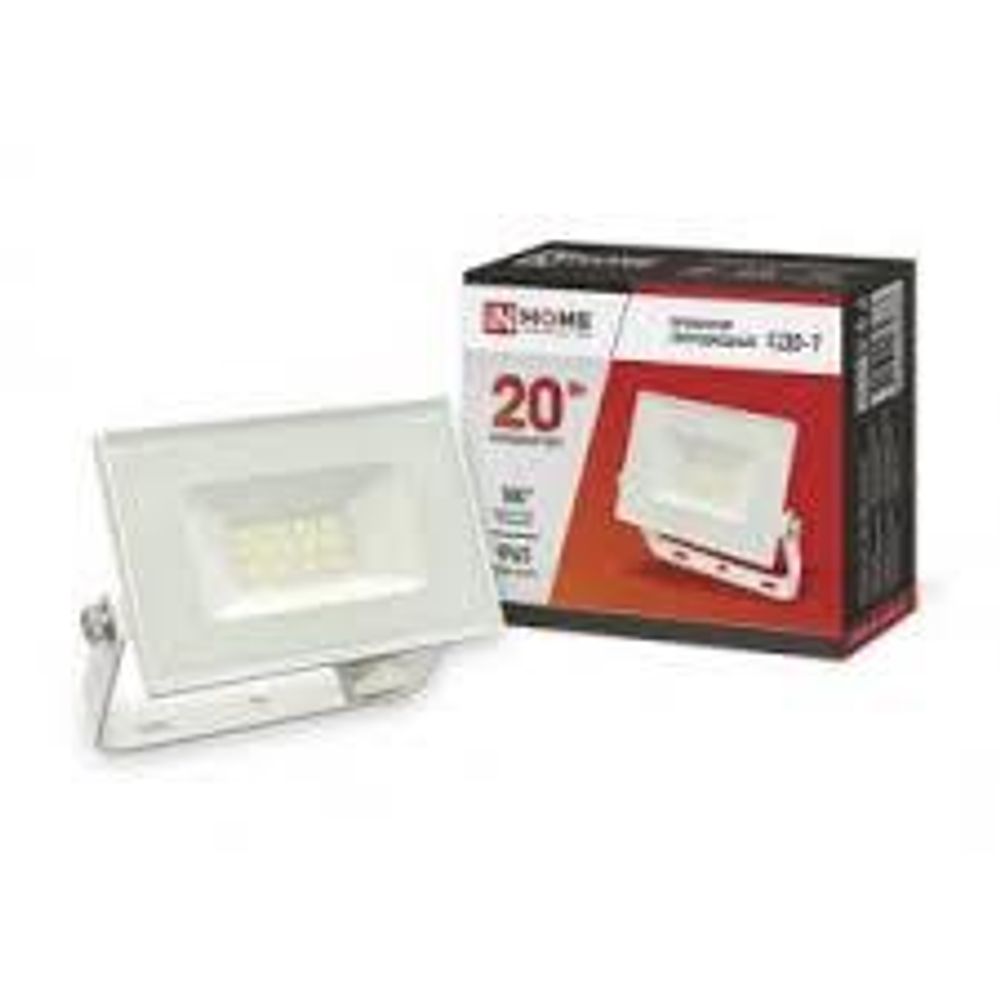 Прожектор св/д 20W(1600Лм) 6500К 111х98х21 InHome