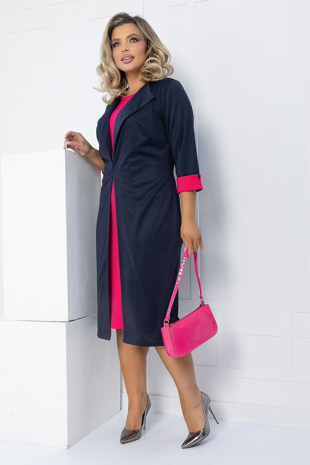 Платье На шпильке (темно-синее) П12676-4 LT Collection