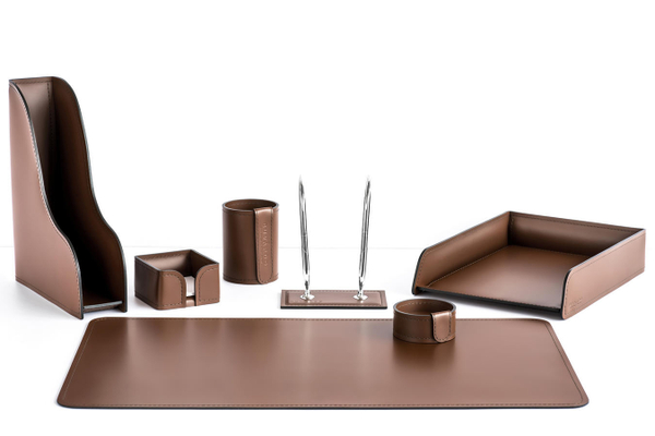 Набор настольный руководителя цвет орех 7 предметов №154