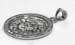 Подвеска Эстерелла "Телец", родированная, фианит