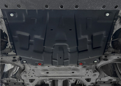 Защита картера и КПП АвтоБроня для Geely Tugella (V - 2.0) 2020-н.в., штампованная, сталь 1.8 мм, с крепежом, 111.01923.1