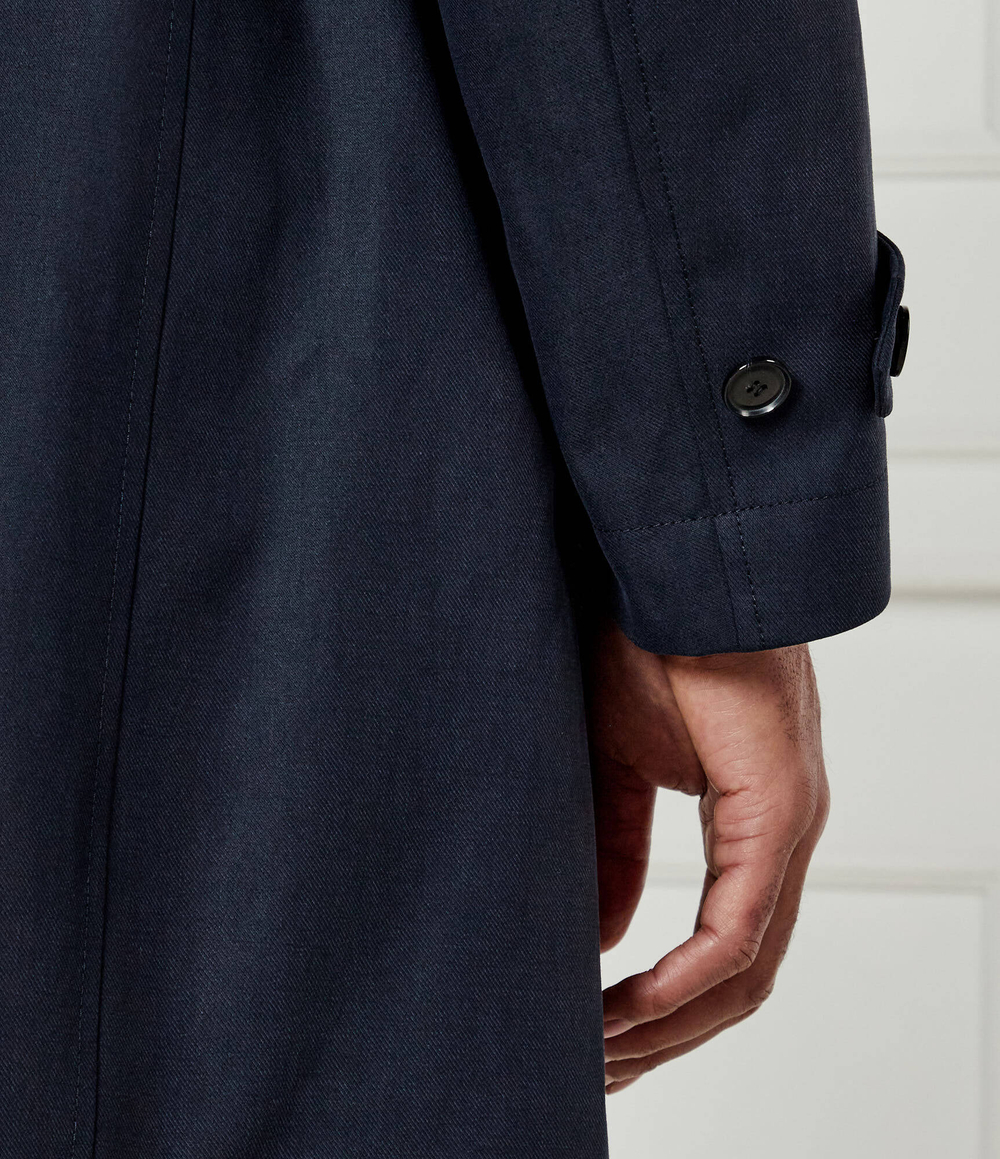 Тренч H-Hyde-241 BOSS BLACK - темно-синий(50534911)