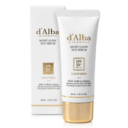 Солнцезащитная сыворотка с трюфелем D'Alba Moist Glow Sun Serum White Truffle&Collagen Sun Screen SPF50+ PA++++, 30мл