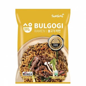 Лапша быстрого приготовления Samyang Bulgogi со вкусом говядины, 80 г (Корея)