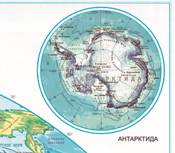 Физическая Карта Мира (150 х 210 см) русский язык, большая , настенная