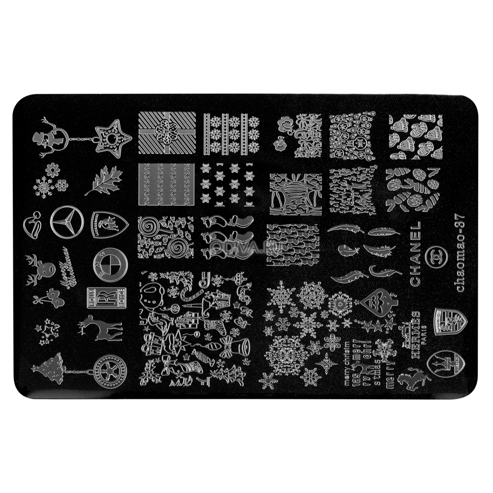 Irisk Пластина для стемпинга Chaomao 37, 9,5х14,5см