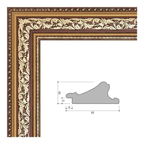 Багет интерьерный 52*23 10037-3 (114736)