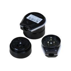 9-802-06 Intro Соединитель электрический 2P+E (СЭ.РВШ32-001), 32А-250В, ОУ, карболит | Intro