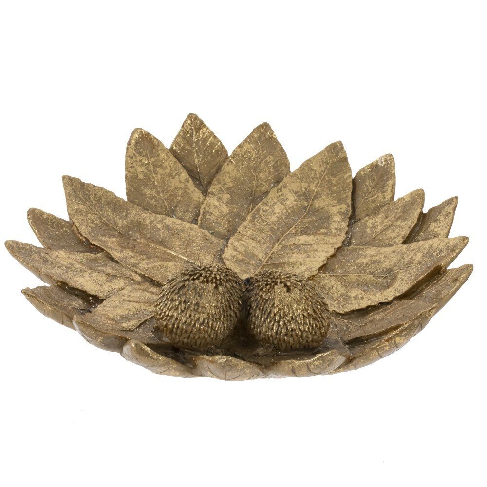 GAEM Блюдо декоративное "Ёжики на листьях", L23,5 W24 H6 см