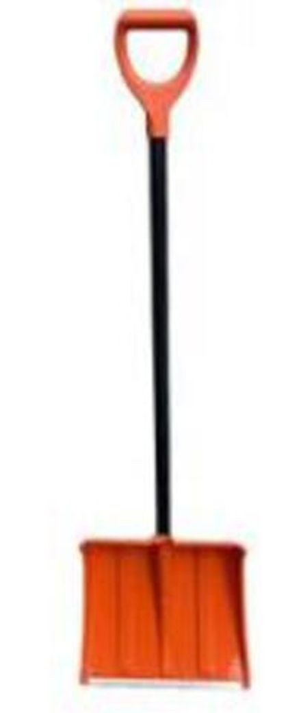 Лопата снегоуборочная Вьюга №2 Люкс 50х38см алюминиевая планка металлический черенок