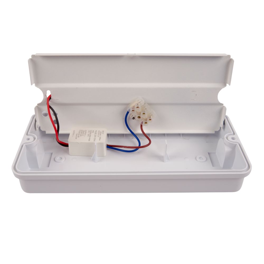 ULW-K25A 6W-4000K IP65 WHITE Светильник светодиодный влагозащищенный. Белый свет 4000K. 660Лм. Размер 220x105x50мм. Корпус белый. ТМ Uniel