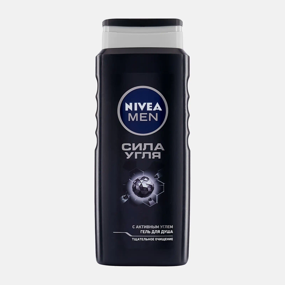Гель для душа Сила угля NIVEA Men 500мл