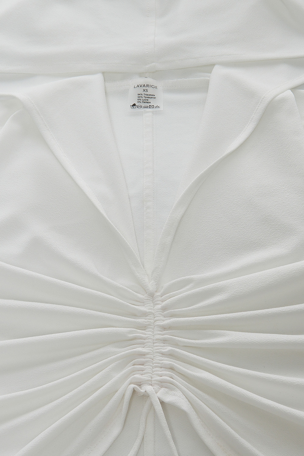 Топ с капюшоном AFINA Белый