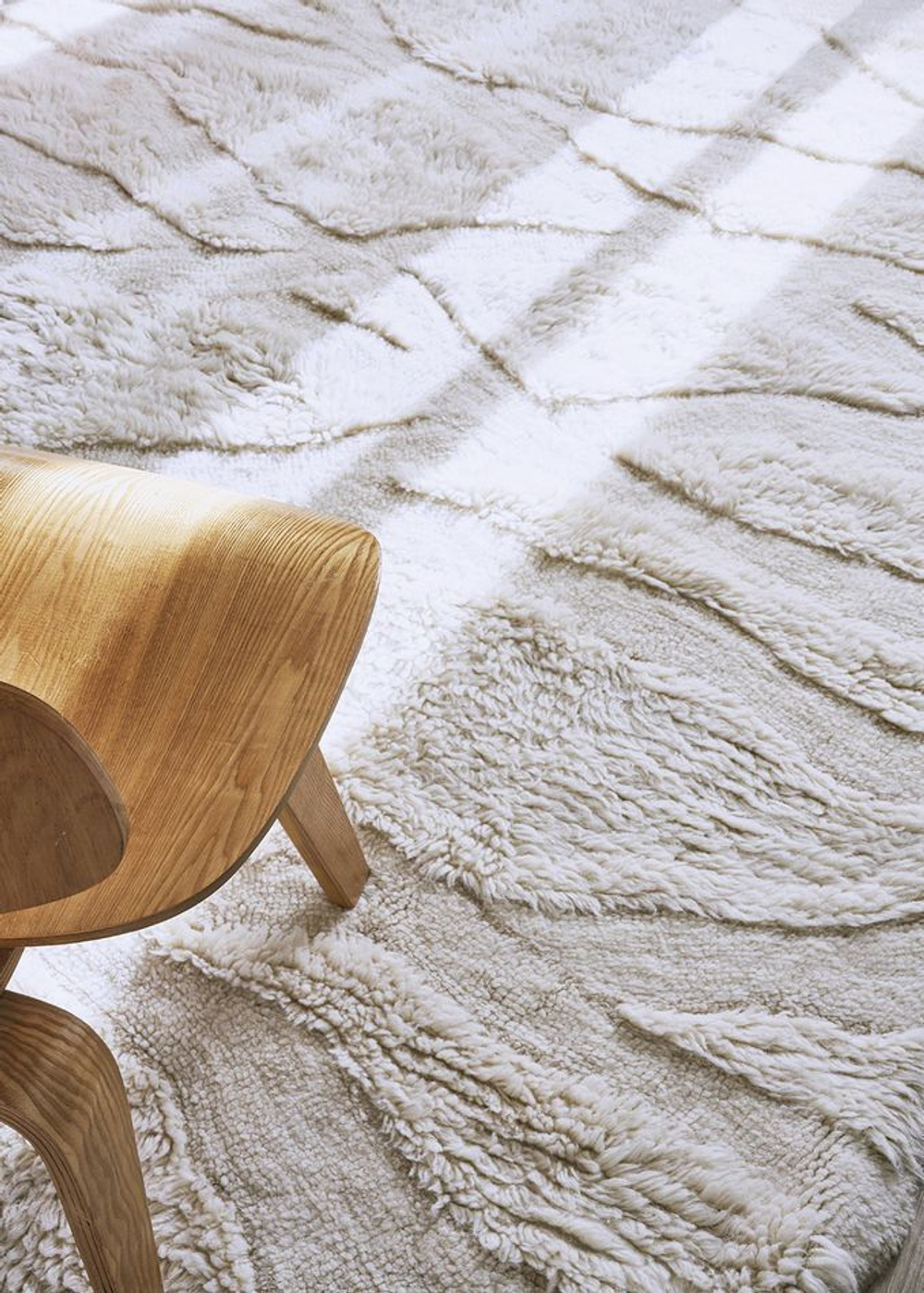 Шерстяной стираемый ковер Lorena Canals Enkang Ivory XL (200 x 300 см)