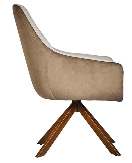 Стул Natalie, бежевый/капучино/бронза