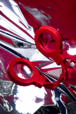 Наручники Штучки-дрючки красные 33 см