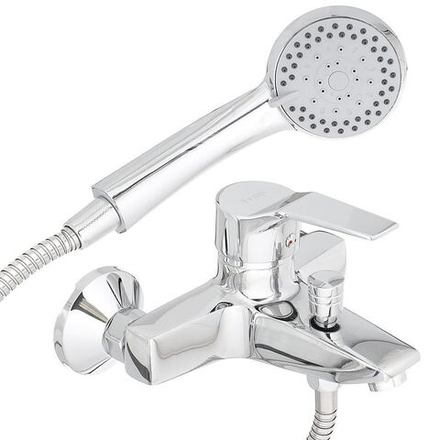 Смеситель для ванны, Frap, корот изл, с картриджем, хром, F3063