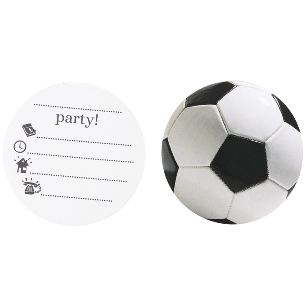 Приглашение Футбол зеленый 6шт