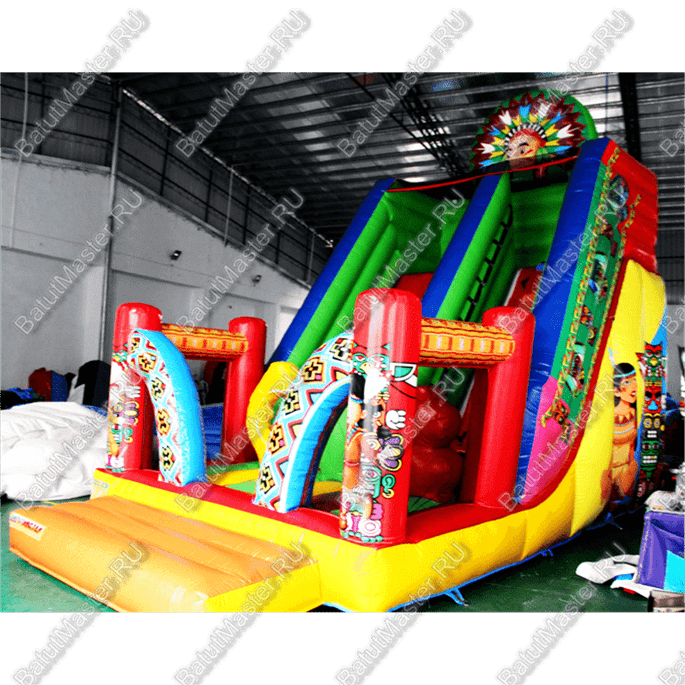 Надувная горка "Индиана" 7*5*6 м