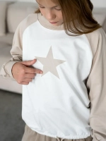 Свитшот для девочки осенний с завязками