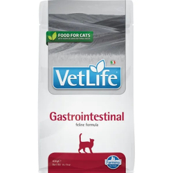 Сухой корм FARMINA Vet Life GastroIntestinal Feline для взрослых кошек при нарушениях пищеварения - 0,4 кг