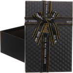 Коробка подарочная «Момент» 21*14*8 см, черный