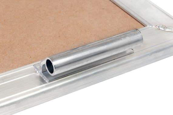 Люк под плитку Базис 300х300 мм (ШxВ, 30х30 см) со съемной дверцей и уплотнителем, алюминиевый